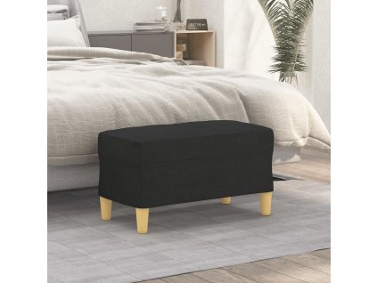 Lavice černá 70 x 35 x 41 cm textil