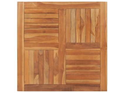 Stolní deska masivní teakové dřevo čtvercová 90 x 90 x 2,5 cm