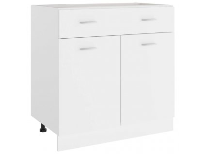 Zásuvková skříňka "Lyon" bílá 80 x 46 x 81,5 cm, z umělého dřeva