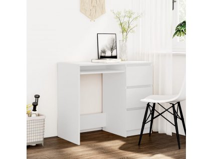 Psací stůl bílý 90 x 45 x 76 cm kompozitní dřevo