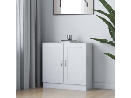 Knihovna bílá 82,5 x 30,5 x 80 cm kompozitní dřevo