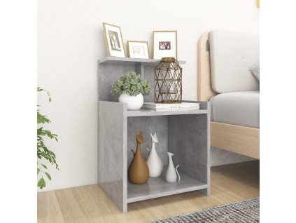 Noční stolek betonově šedý 40 x 35 x 60 cm kompozitní dřevo