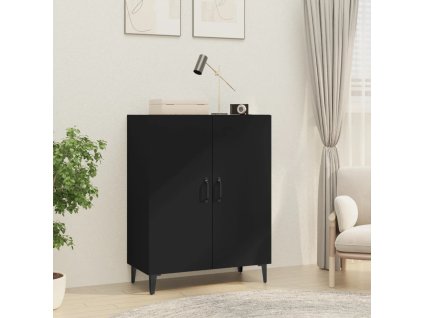 Příborník černý 70 x 34 x 90 cm kompozitní dřevo