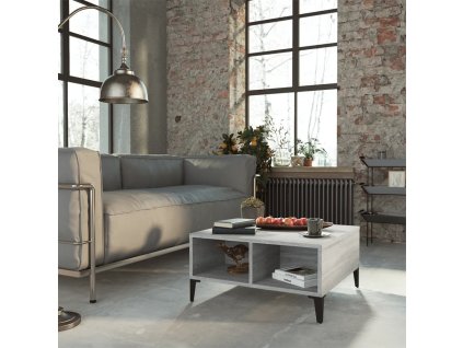 Konferenční stolek šedý sonoma 60 x 60 x 30 cm kompozitní dřevo