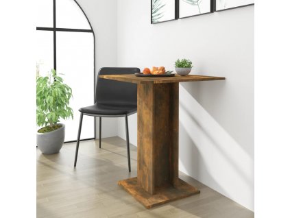Bistro stolek kouřový dub 60 x 60 x 75 cm kompozitní dřevo