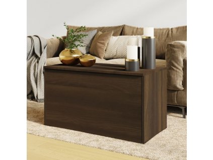 Úložná truhla hnědý dub 84 x 42 x 46 cm kompozitní dřevo