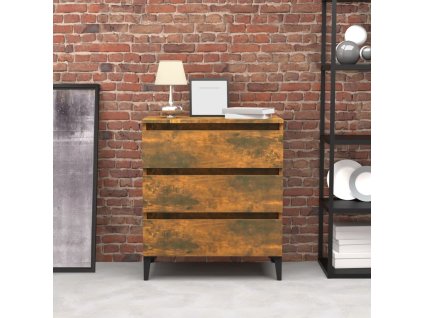 Příborník kouřový dub 60 x 35 x 69 cm kompozitní dřevo