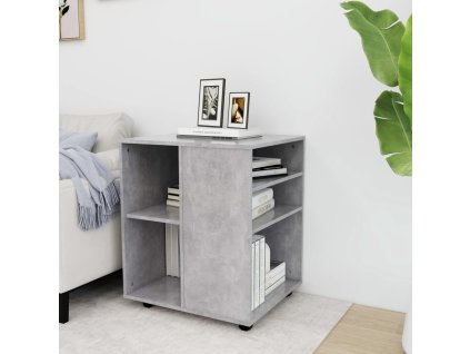 Skříňka na kolečkách betonově šedá 60x53x72 cm kompozitní dřevo