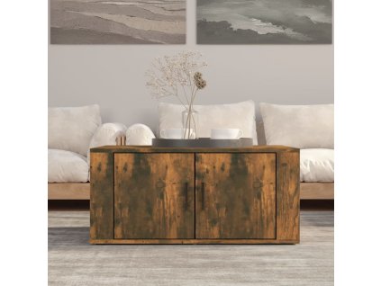 Konferenční stolek kouřový dub 80 x 50 x 36 cm kompozitní dřevo