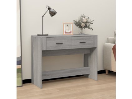 Konzolový stolek šedý sonoma 100x39x75 cm kompozitní dřevo
