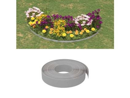 Travní lemy 2 ks šedé 10 m 10 cm polyethylen