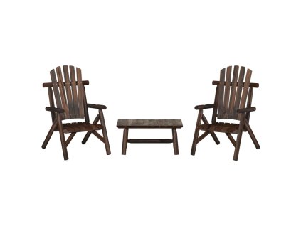 3dílná sada zahradního nábytku masivní smrkové dřevo