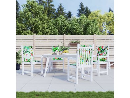 Podušky na židli s nízkým opěradlem 4 ks vícebarevné textil