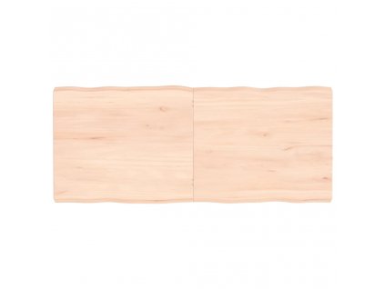 Stolní deska 140x60x(2-6)cm neošetřený masivní dřevo živá hrana