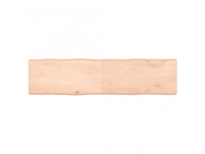 Stolní deska 160x40x(2-6)cm neošetřený masivní dřevo živá hrana