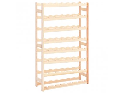 Stojan na víno na 56 lahví borové dřevo