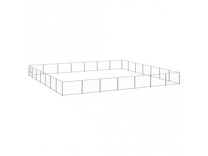 Psí kotec stříbrný 49 m² ocel