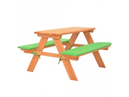 Dětský piknikový stůl s lavičkami 89 x 79 x 50 cm masivní jedle