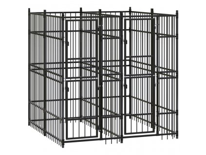 Venkovní psí kotec ocel 3,69 m²