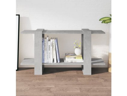 Knihovna betonově šedá 100 x 30 x 51 cm kompozitní dřevo