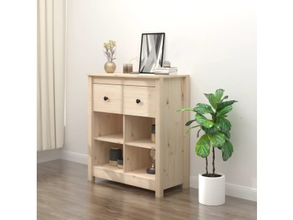 Příborník 70 x 35 x 80 cm masivní borové dřevo