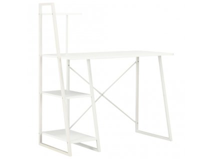 Psací stůl s poličkami bílý 102 x 50 x 117 cm