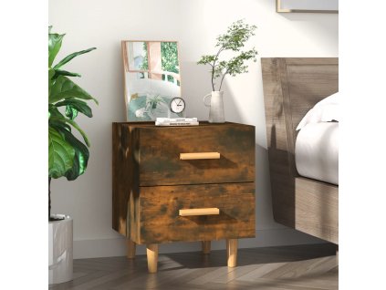 Noční stolek kouřový dub 40 x 35 x 47,5 cm