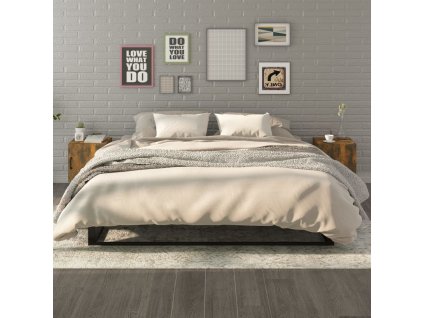 Noční stolky 2 ks kouřový dub kompozitní dřevo