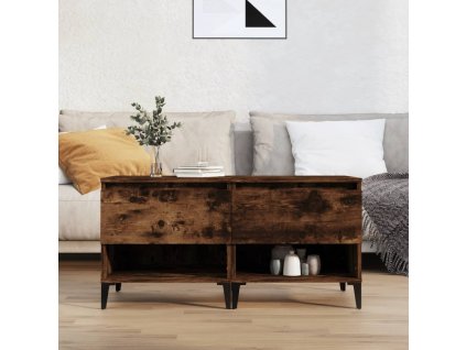 Odkládací stolky 2 ks kouřový dub 50x46x50 cm kompozitní dřevo