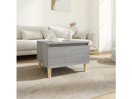 Odkládací stolek šedý sonoma 50 x 46 x 35 cm kompozitní dřevo