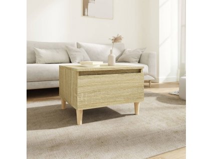 Odkládací stolek dub sonoma 50 x 46 x 35 cm kompozitní dřevo