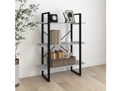 Knihovna šedá sonoma 80 x 30 x 105 cm kompozitní dřevo