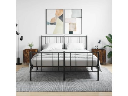 Noční stolky 2 ks kouřový dub 40 x 40 x 50 cm kompozitní dřevo