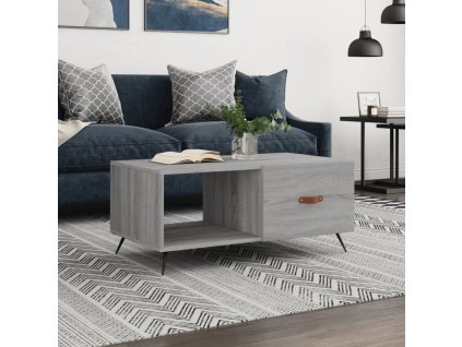 Konferenční stolek šedý sonoma 90 x 50 x 40 cm kompozitní dřevo