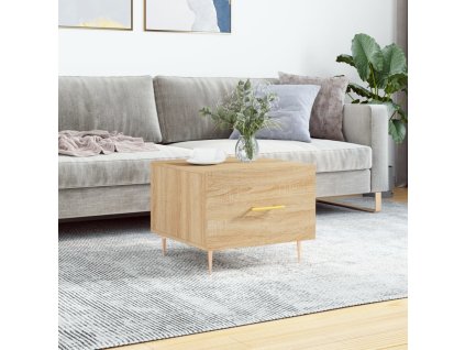 Konferenční stolek dub sonoma 50 x 50 x 40 cm kompozitní dřevo