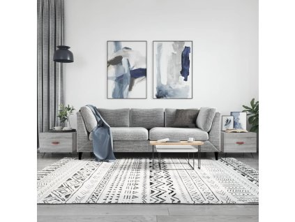 Konferenční stolky 2 ks šedé sonoma 50x50x40cm kompozitní dřevo