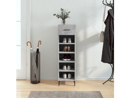 Botník betonově šedý 30 x 35 x 105 cm kompozitní dřevo