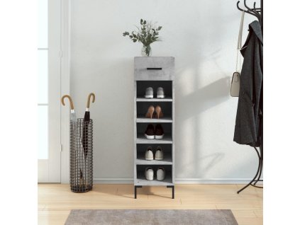 Botník betonově šedý 30 x 35 x 105 cm kompozitní dřevo