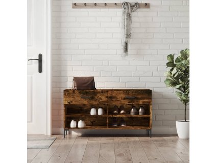 Botník kouřový dub 102 x 35 x 55 cm kompozitní dřevo