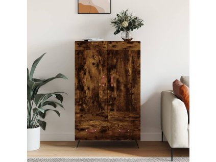 Skříň highboard kouřový dub 69,5 x 31 x 115 cm kompozitní dřevo