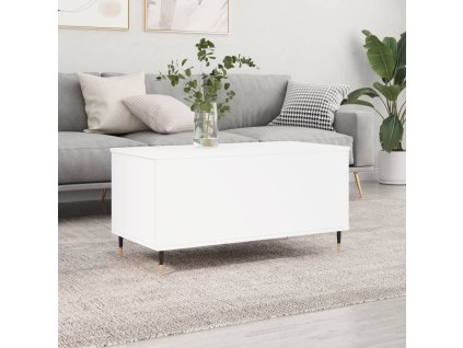 Konferenční stolek bílý 90 x 44,5 x 45 cm kompozitní dřevo