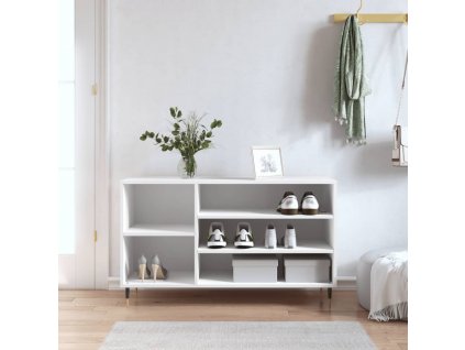 Botník bílý 102x36x60 cm kompozitní dřevo
