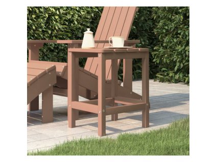 Zahradní stolek Adirondack hnědý 38 x 38 x 46 cm HDPE