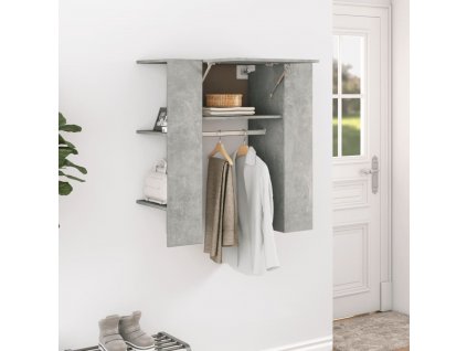 Skříň do předsíně betonově šedá 97,5x37x99 cm kompozitní dřevo
