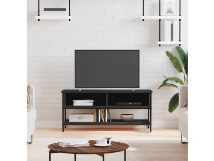 TV skříňka černá 100 x 35 x 45 cm kompozitní dřevo