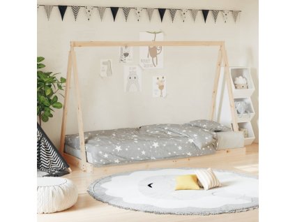 Dětská postel 90 x 200 cm masivní borové dřevo