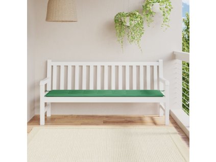 Poduška na zahradní lavici zelená 180x50x3 cm oxfordská látka
