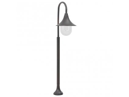 Zahradní sloupová lampa E27 120 cm hliník bronzová