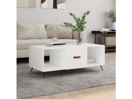 Konferenční stolek bílý 102 x 50 x 40 cm kompozitní dřevo