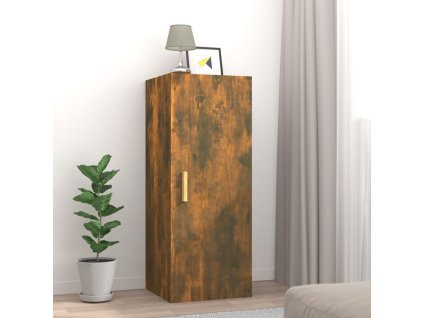 Nástěnná skříňka kouřový dub 34,5 x 34 x 90 cm kompozitní dřevo